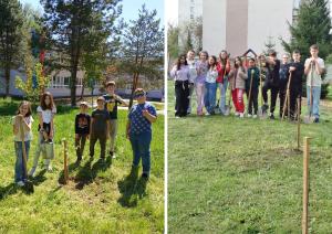 Deti zo ZŠ Slobody a ZŠ Školská sadili stromy a učili sa o prírode 1