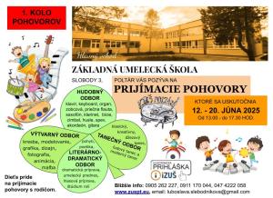 Prijímacie pohovory - ZUŠ